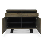 Fumed Oak Sideboard - Narrow