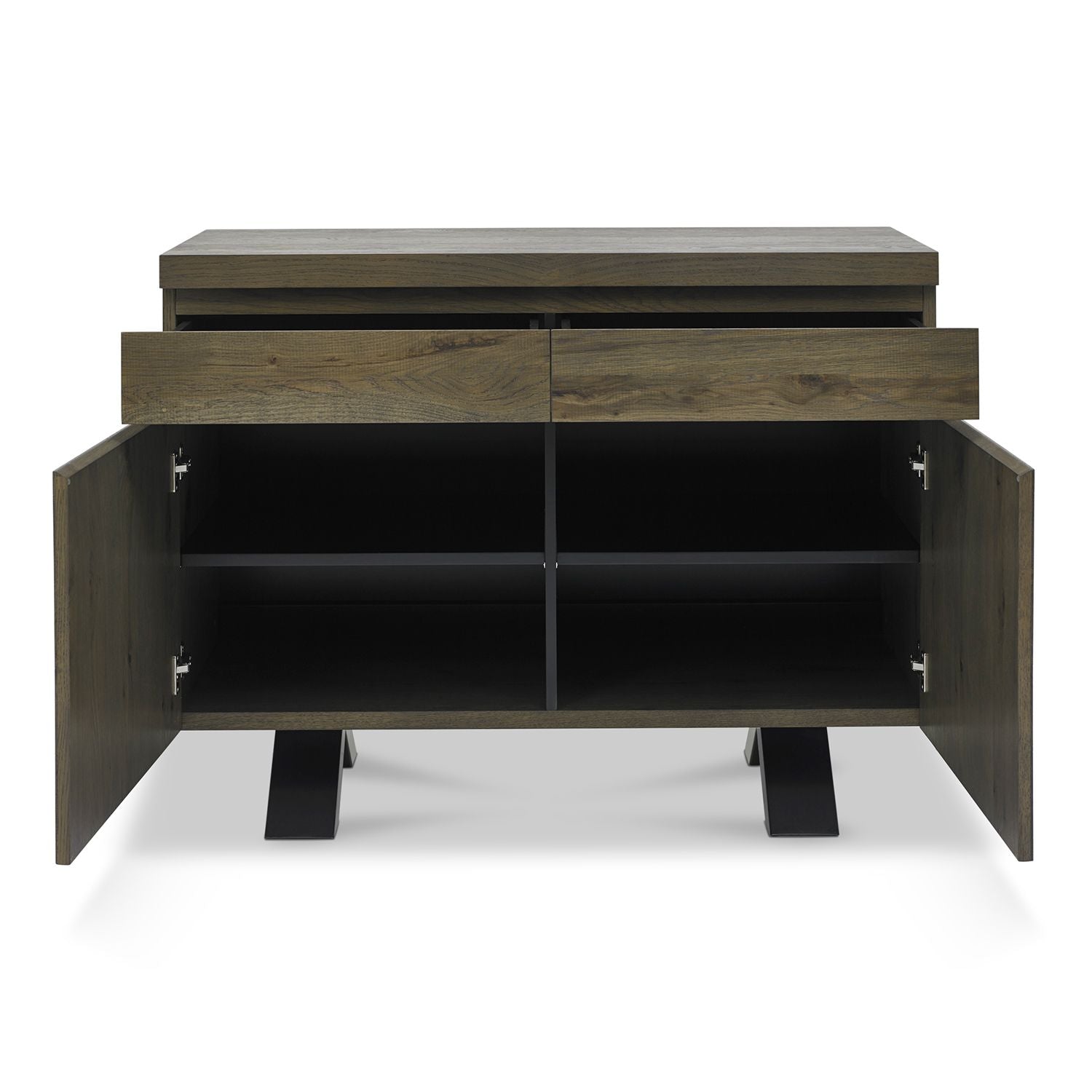 Fumed Oak Sideboard - Narrow