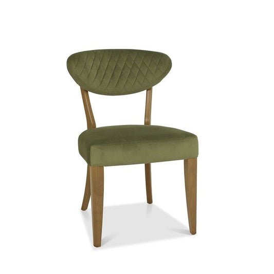 Phoenix Rustic Oak Dining Chair - Cedar Velvet