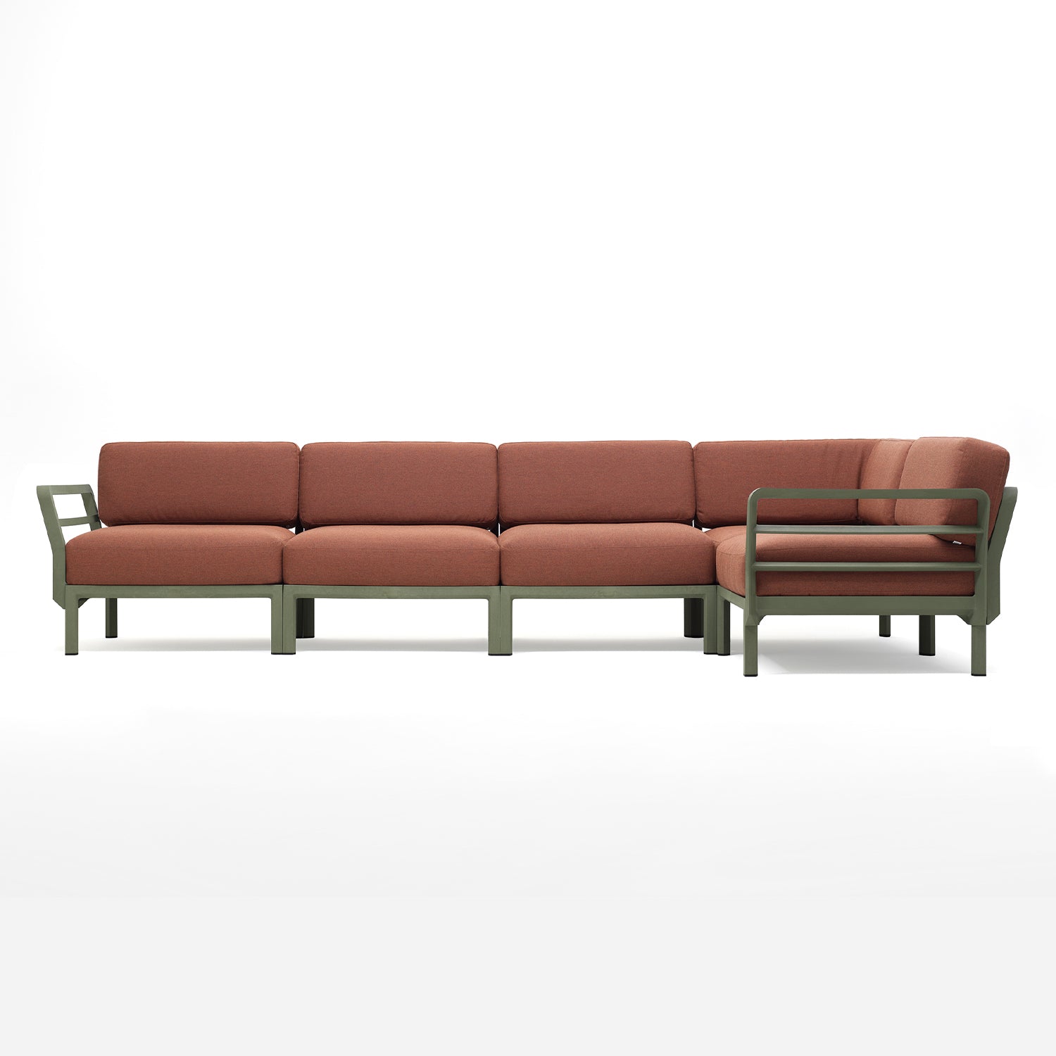 Maximo 5 In Olive With Cannella Sunbrella Cushions