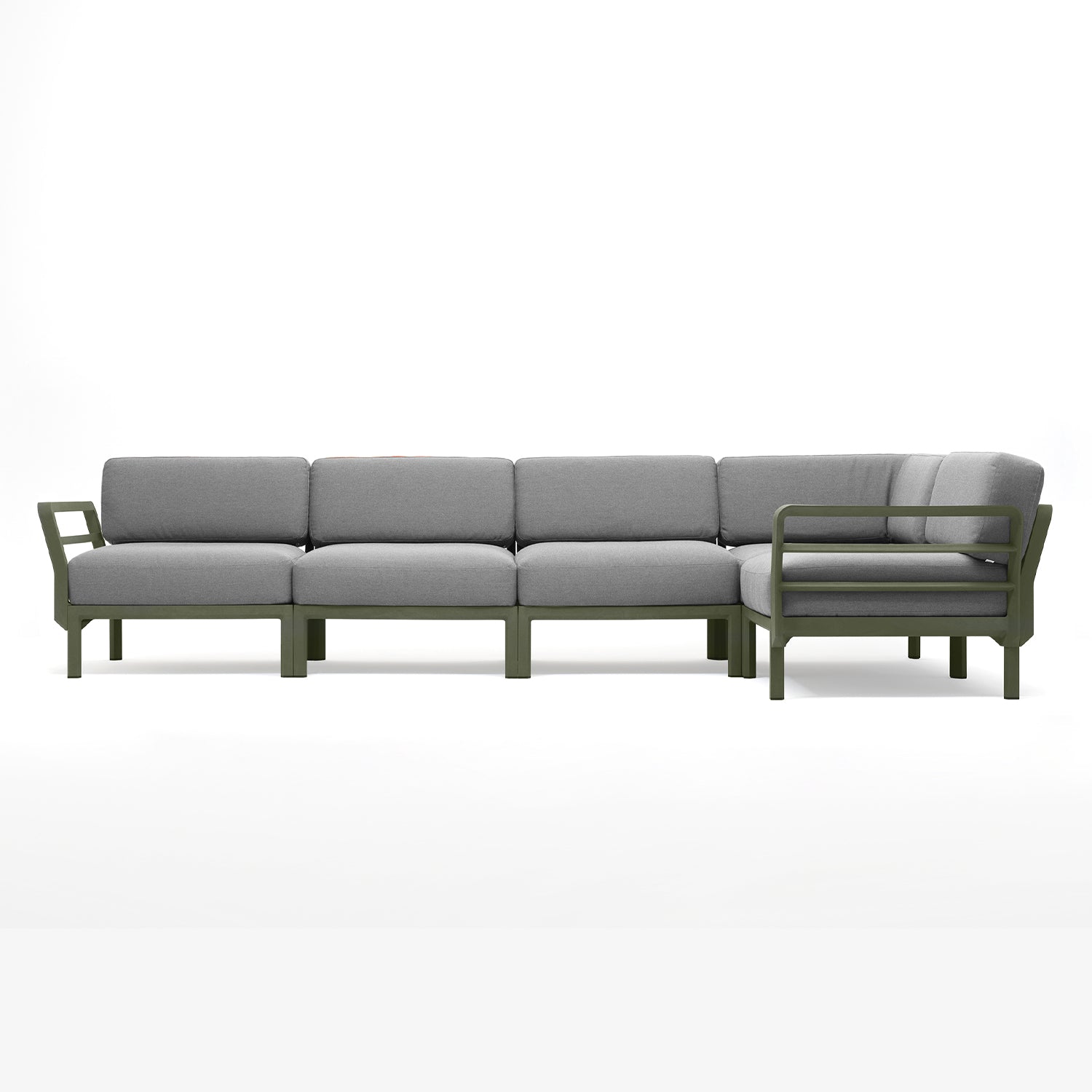 Maximo 5 In Olive With Lava Sunbrella Cushions