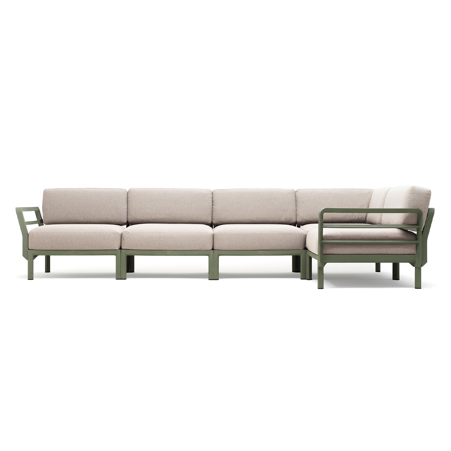 Maximo 5 In Olive With Perla Sunbrella Cushions