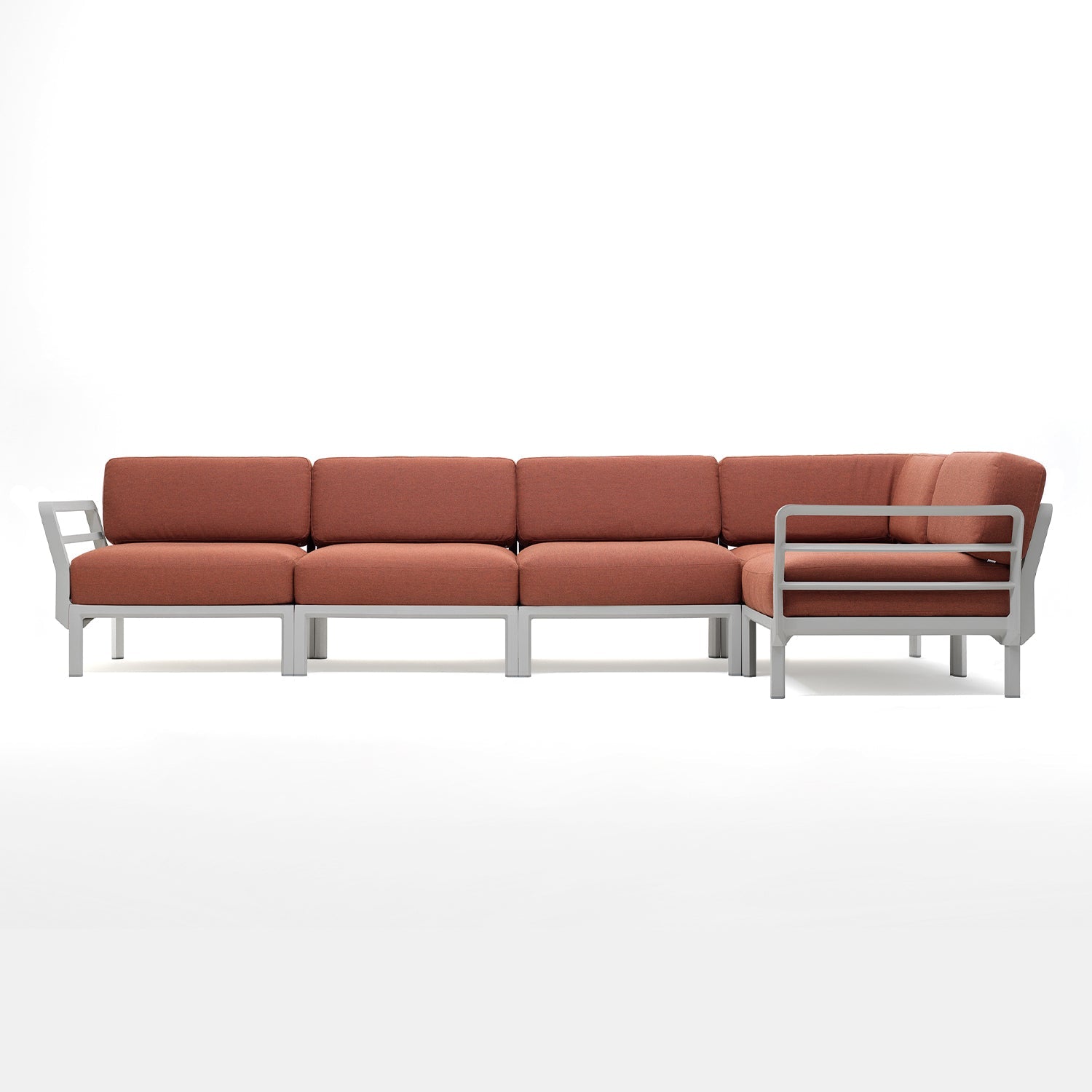 Maximo 5 In White With Cannella Sunbrella Cushions