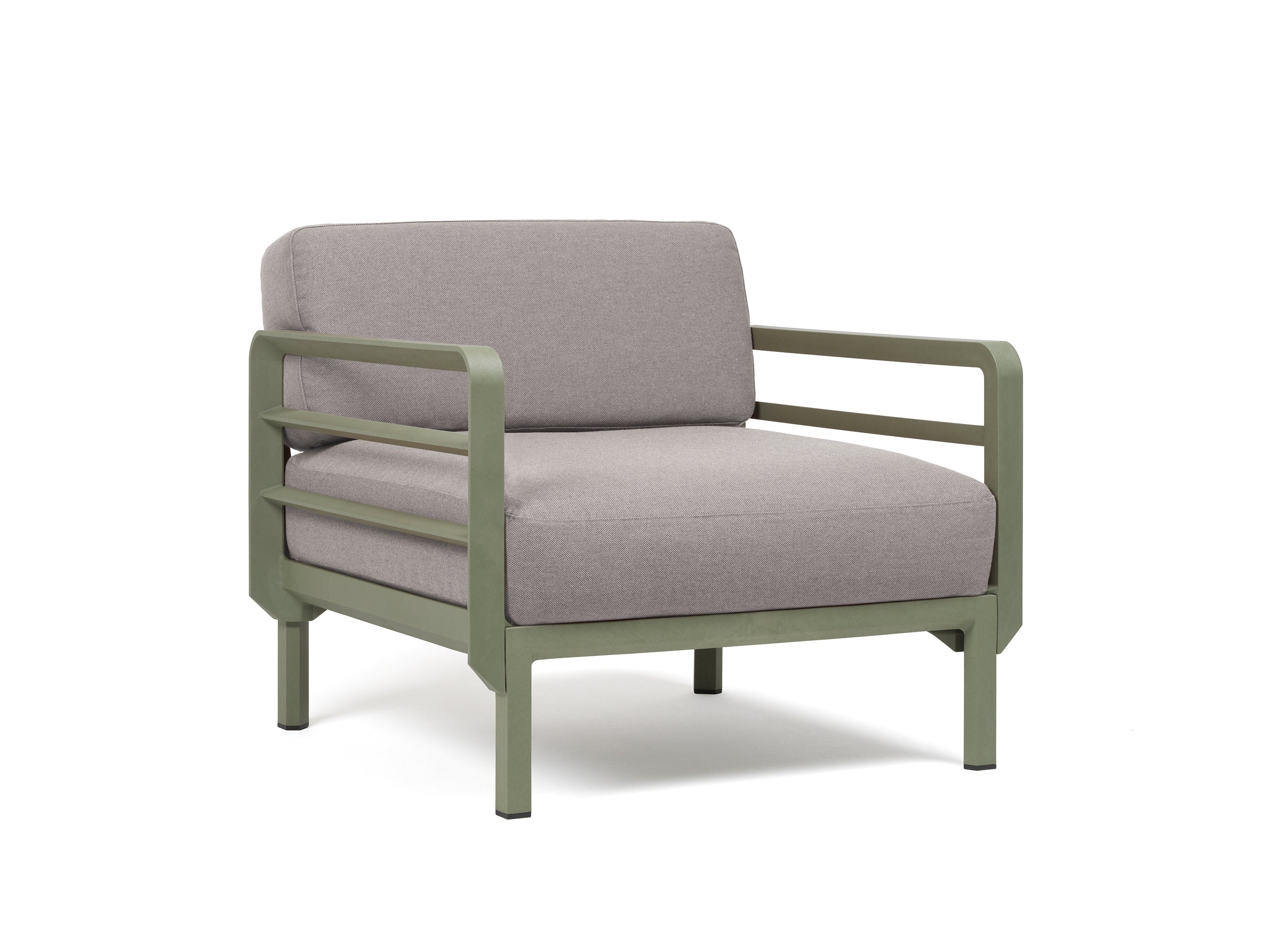 Maximo Armchair By Nardi Outdoor - Olive & Lava Sunbrella Cushions
