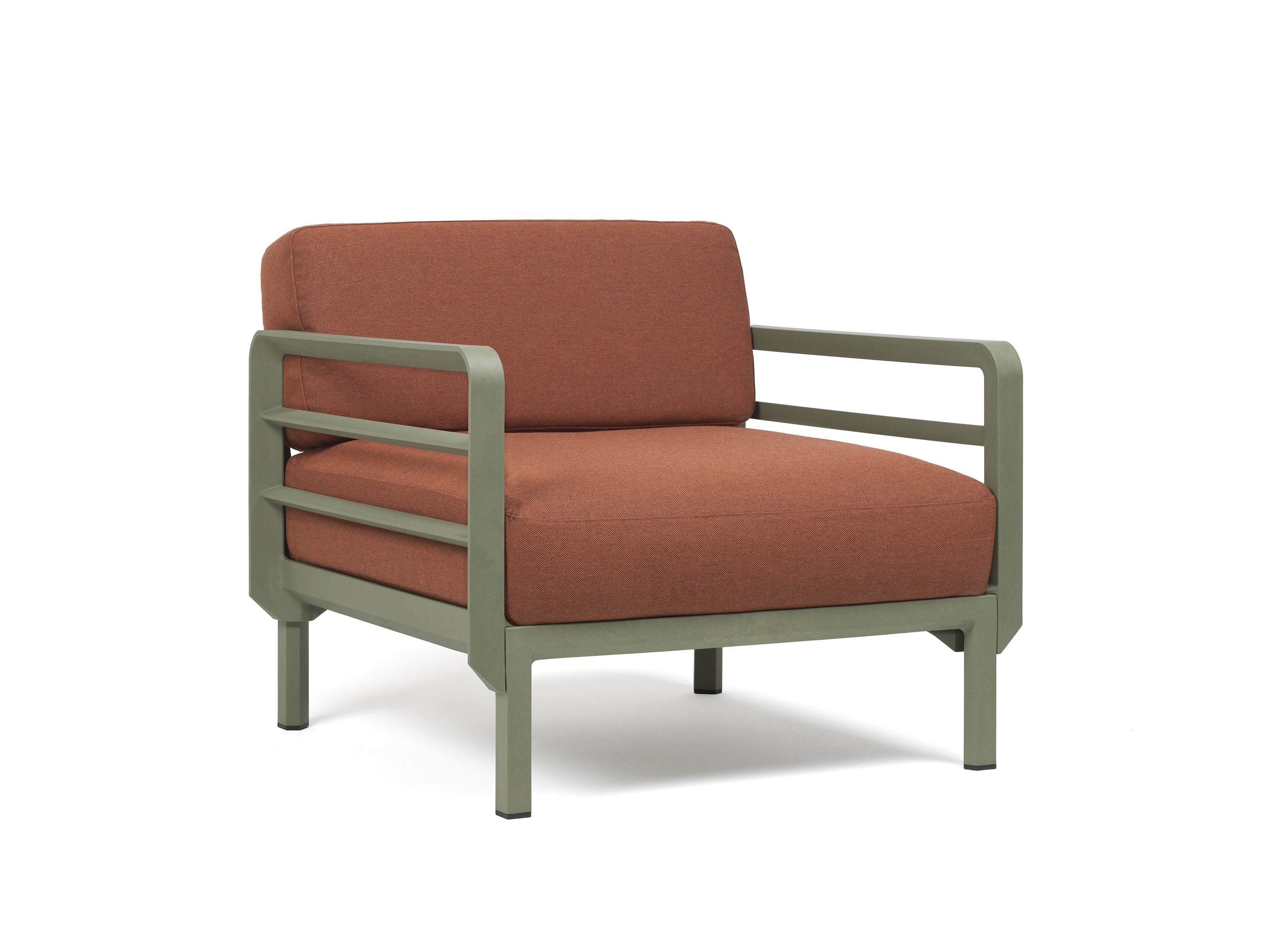 Maximo Armchair By Nardi Outdoor - Olive & Cannella Sunbrella 
Cushions
