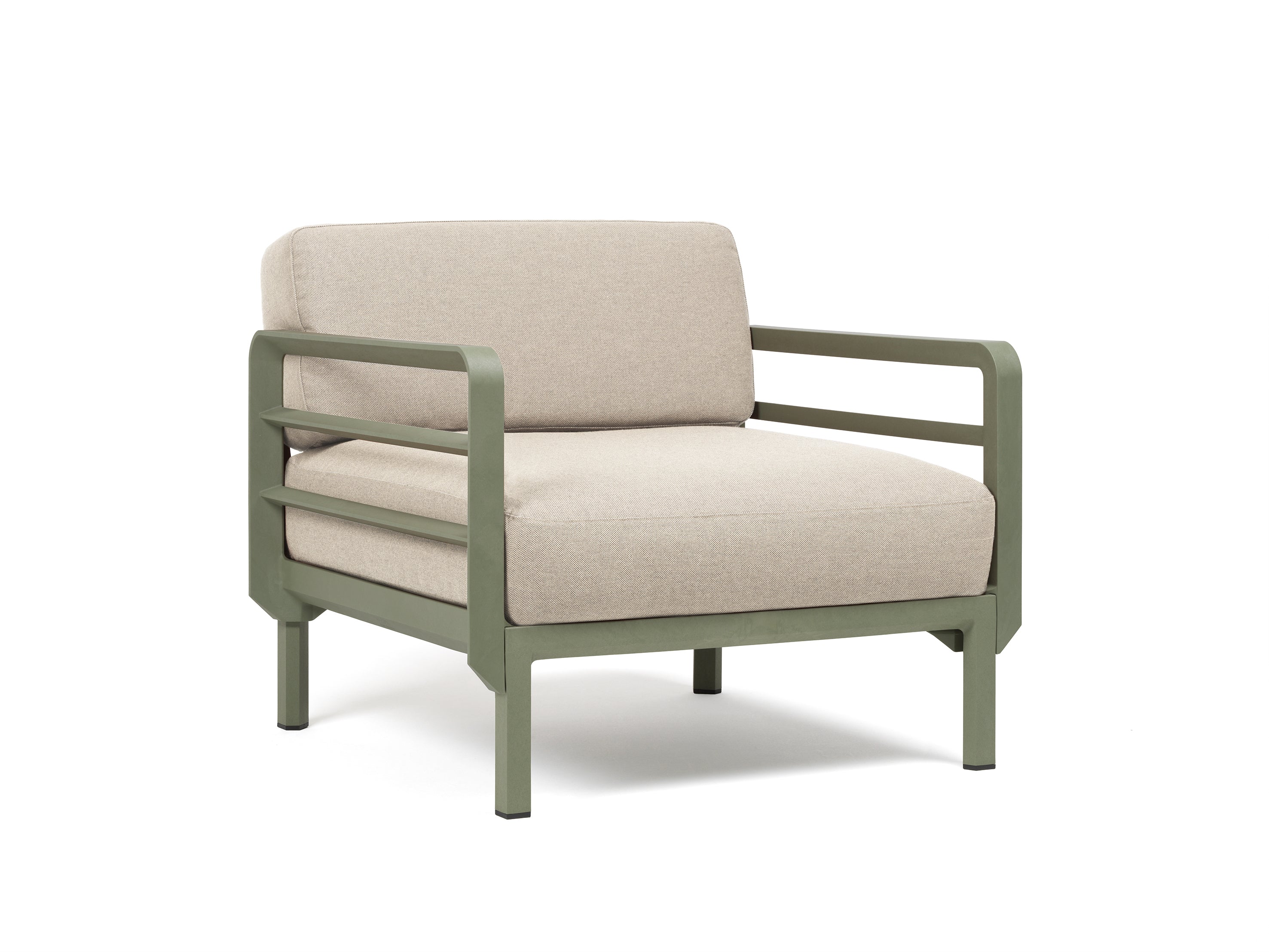 Maximo Armchair By Nardi Outdoor - Olive & Perla Sunbrella Cushions