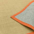Linen/Orange Border