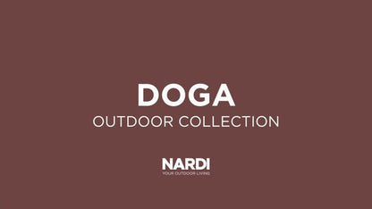 Dining Set - Doga Garden Table & x2 Doga Relax Chairs - Tobacco