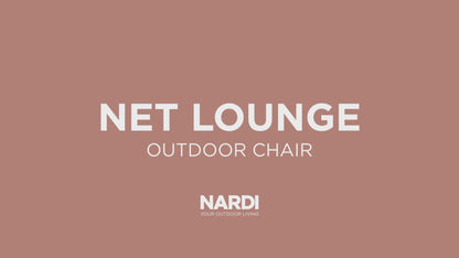Garden Set - x2 Net Lounge Chairs By Nardi - Mustard