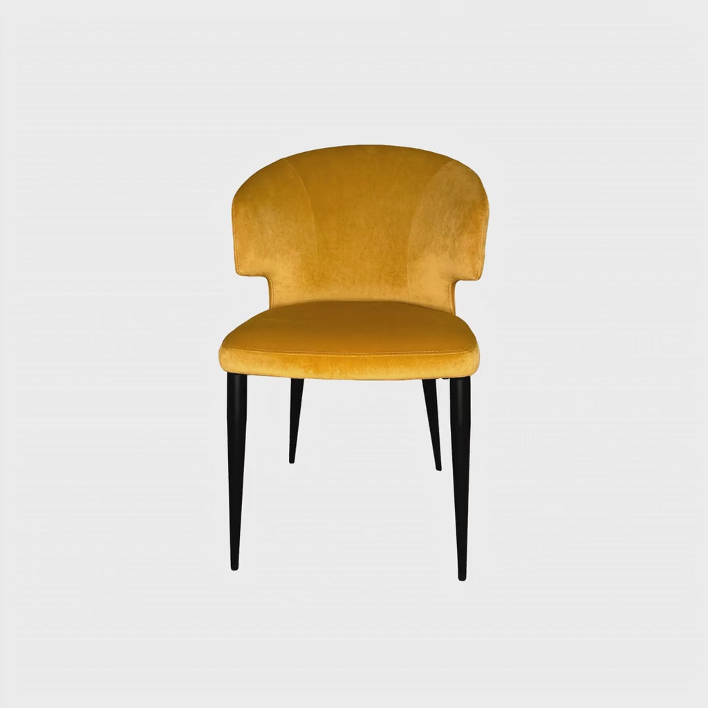 Pearl Dining Chair, Set Of 2 - Mustard Yellow