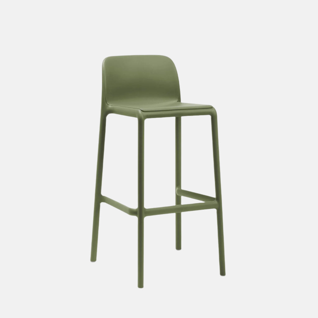 Faro Bar Stool by Nardi Outdoor a timeless piece combining Italian craftsmanship with a sleek minimalist aesthetic