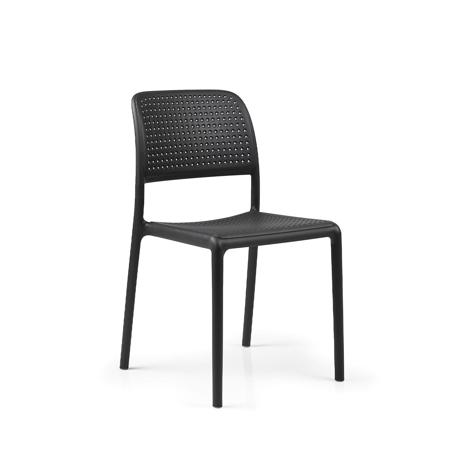 Bora Armless Chair By Nardi - Set Of 6 - Anthracite