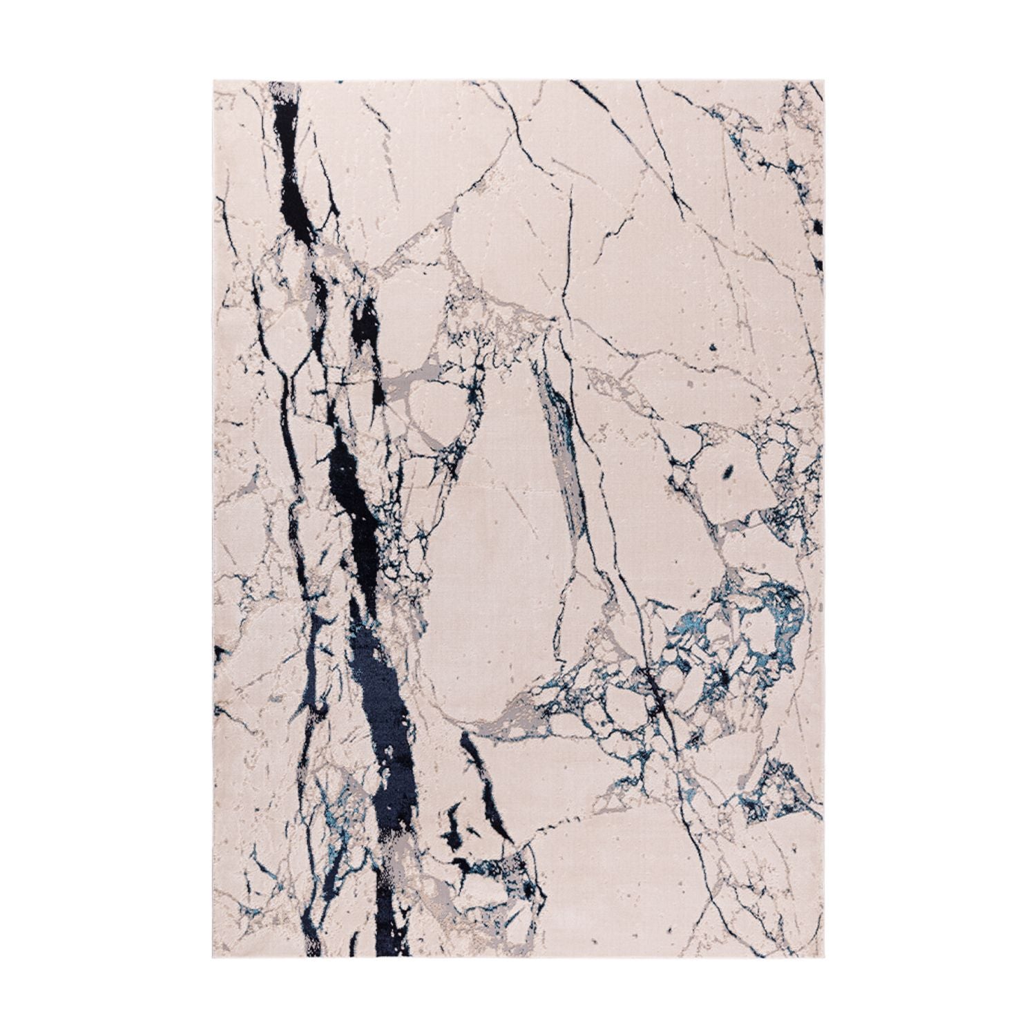 Aurora Floor Rug - Quake Metallic Blue