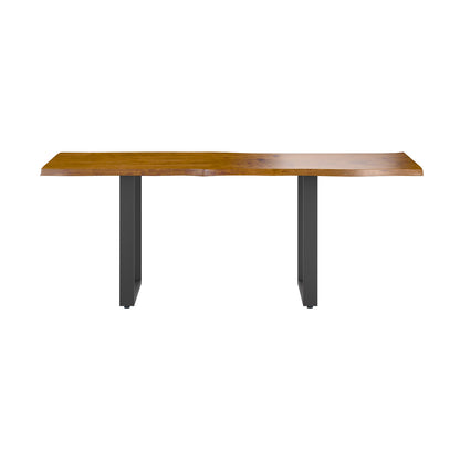 Hoxton Dining Table - With Russet Top & U Shaped Legs - 2m
