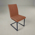 Elsworthy Retro Stitch Dining Chair - Tan