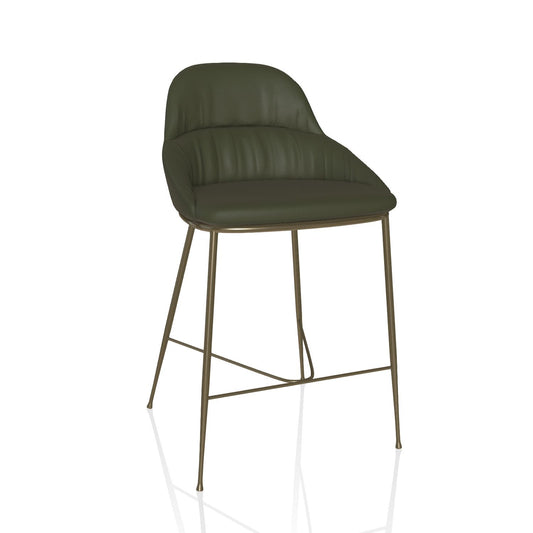 Queen Low Barstool Premium Eco Leather By Bontempi Casa