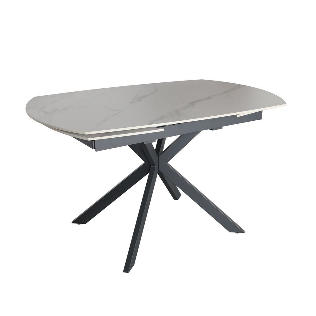 Sintered White Stone Dining Table - 140-200cm Extending