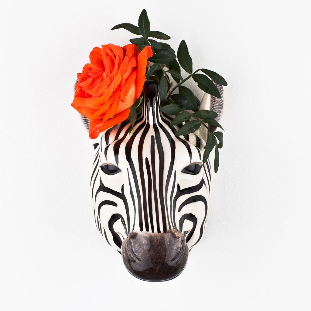 Zebra Wall Vase