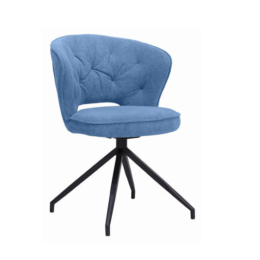 Evelyn Open Back Dining Chair - Blue