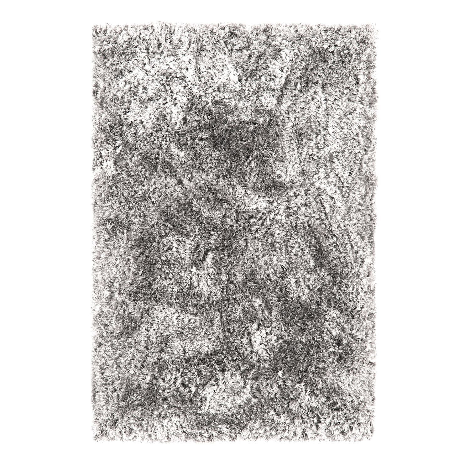 Plush Floor Rug - Silver