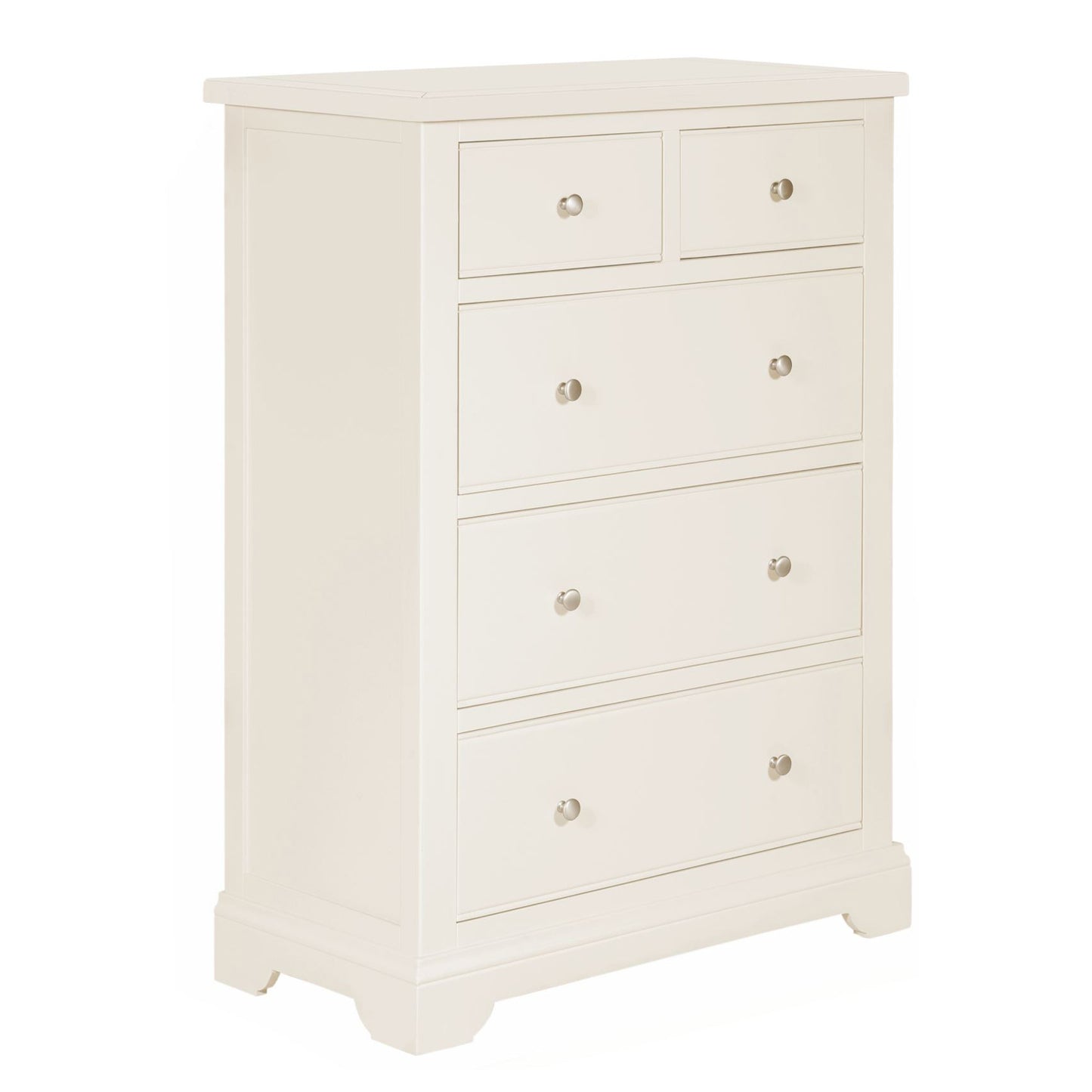 Hardingham White Painted Chest of Drawers - 2 Over 3
