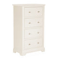 Hardingham White Painted Chest of Drawers - 4 Drawer Tall