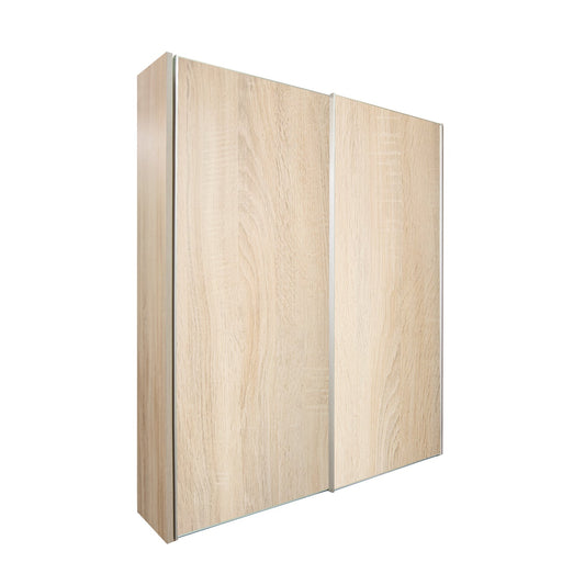Chicago 200cm Sliding Wardrobe - Wooden Doors, Light Oak