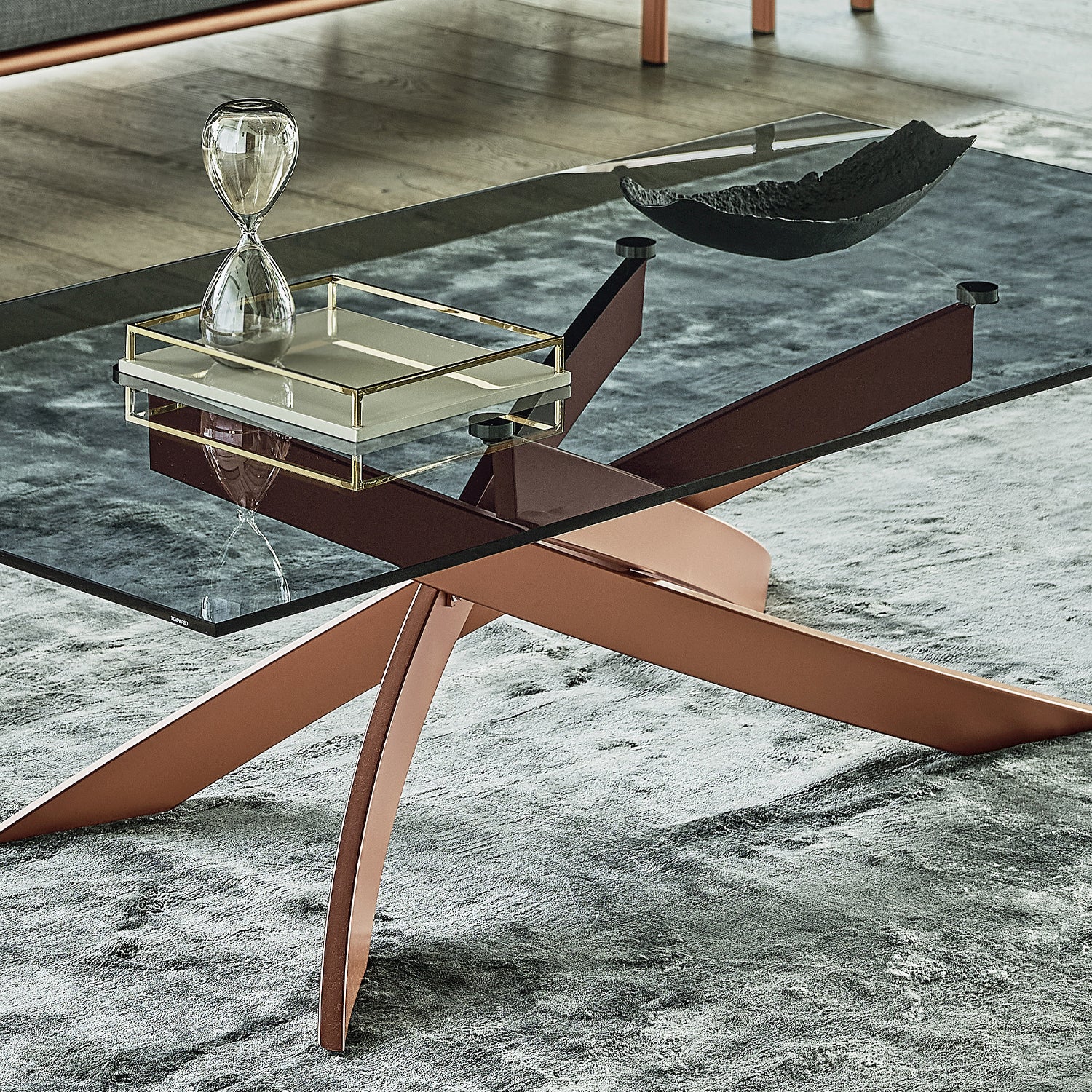 Artistico Coffee Table In Rose Gold