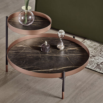 Planet Coffee Table By Bontempi Casa - Rose Gold Finish