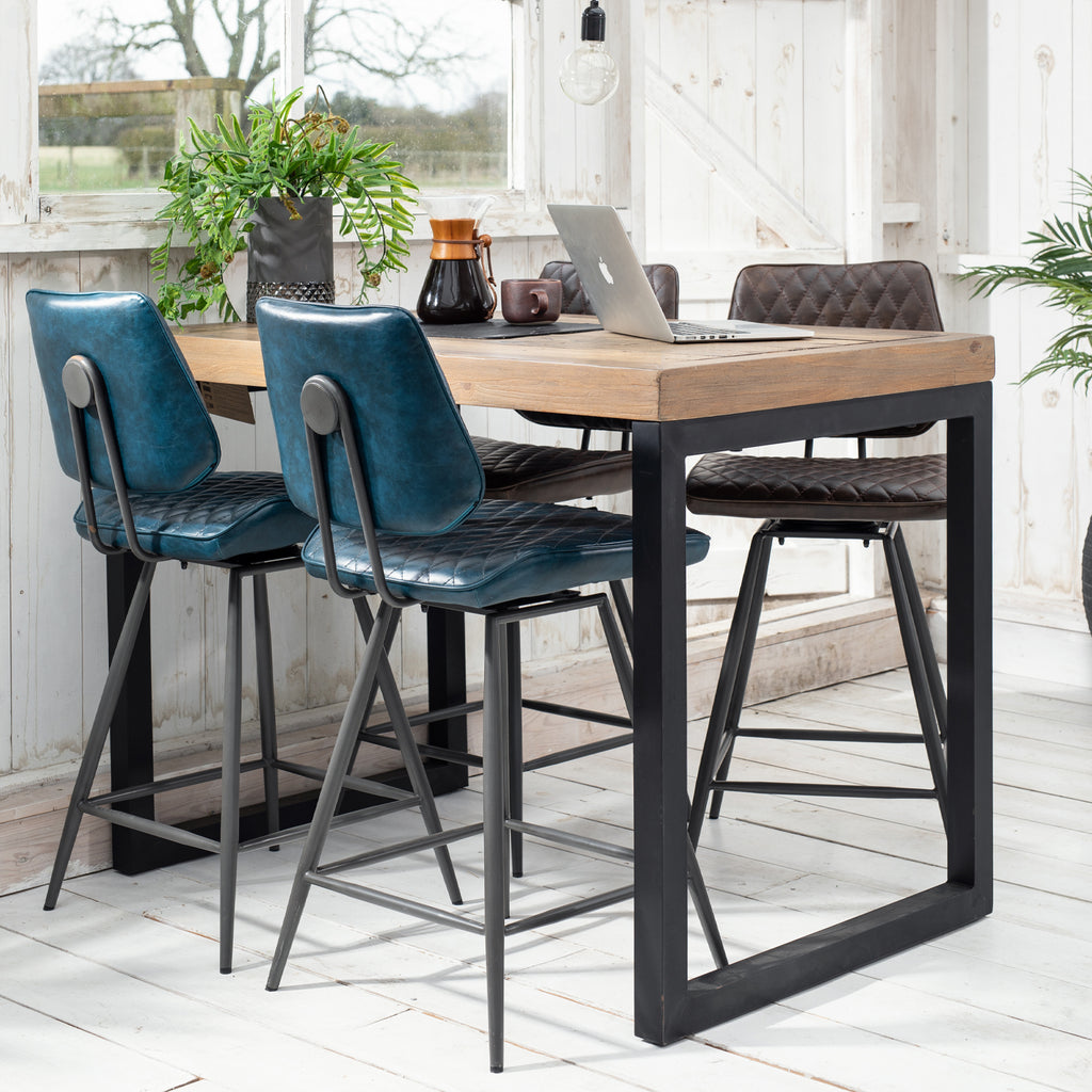Dixie Bar Stool - Dark Blue
