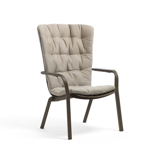 Folio Chair In Tobacco With Natural Comfort Cushion