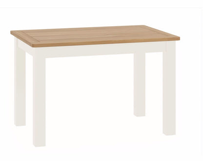 Todenham Oak & White Painted Dining Table - Fixed Top