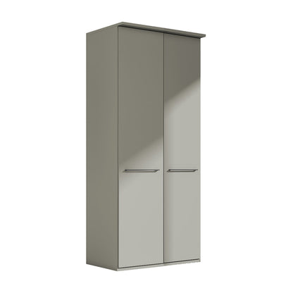 Silky Grey - 100cm Plain Door Wardrobe