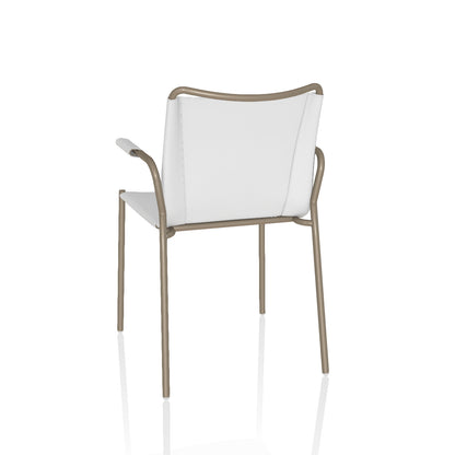 Shape Chair By Bontempi Casa - White & Sand