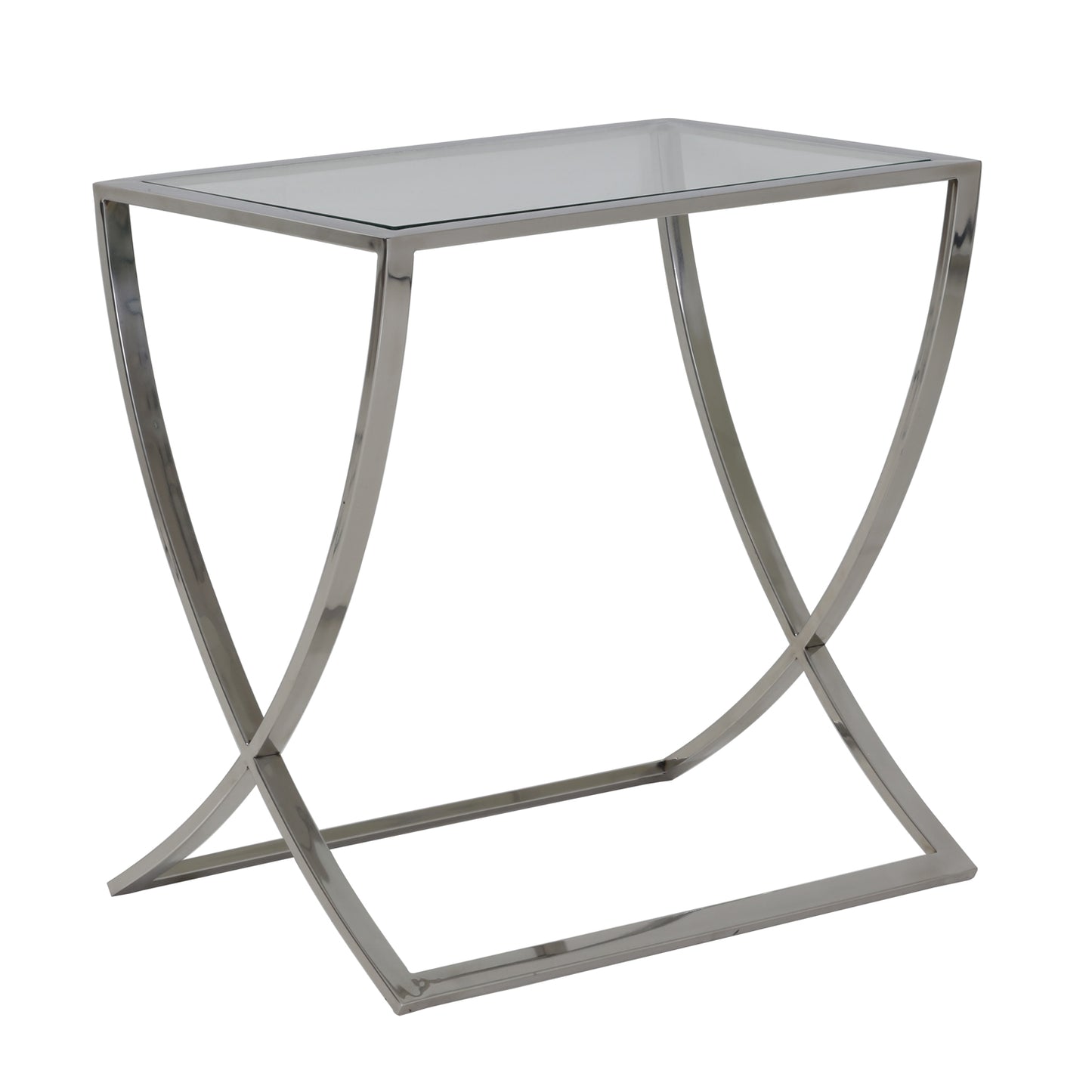 Console Table - Glass/ Nickle