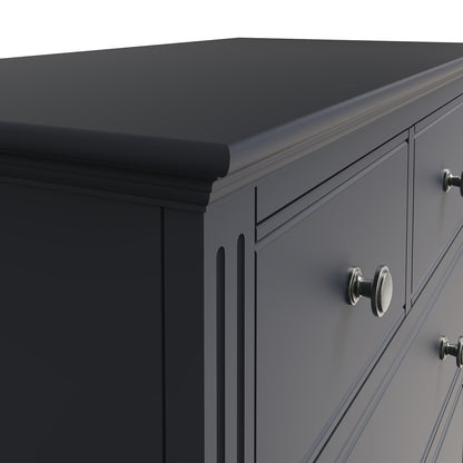 Billingford Charcoal Chest of Drawers - 2 Over 3