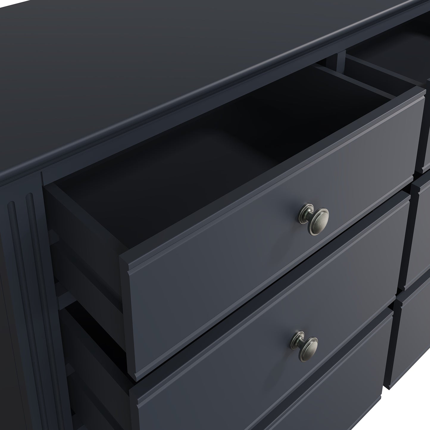 Billingford Charcoal Chest of Drawers - 6 Drawer
