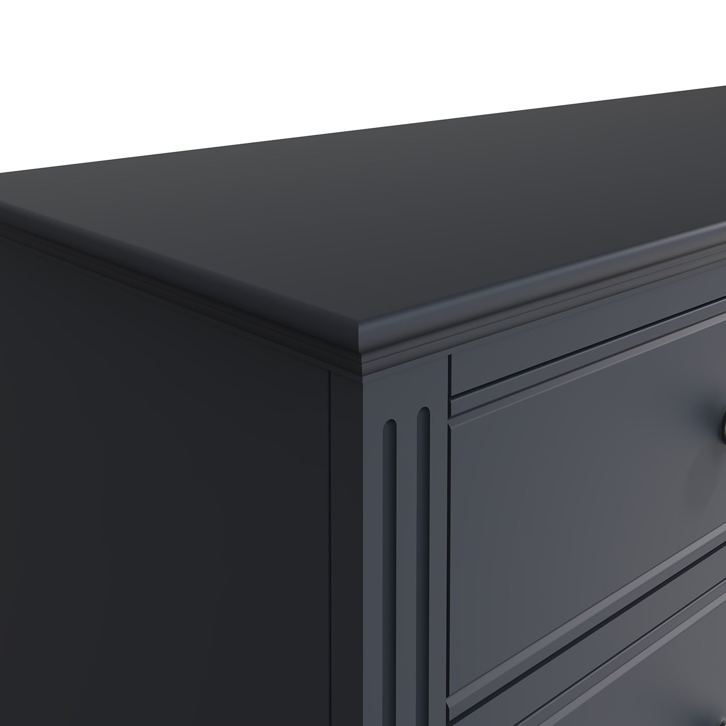 Billingford Charcoal Chest of Drawers - 6 Drawer