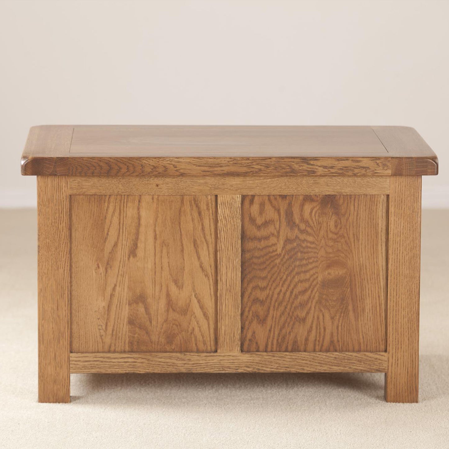 Auvergne Solid Oak Blanket Box - Small - Better Furniture Norwich & Great Yarmouth