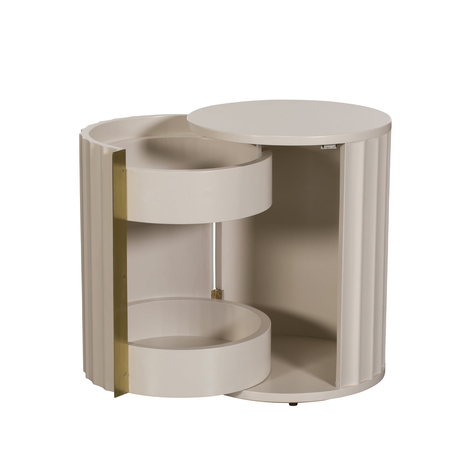 Internal View Of Coco Bedside With Two Shelves