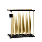 Pale Ginger Cone Candle - 37cm