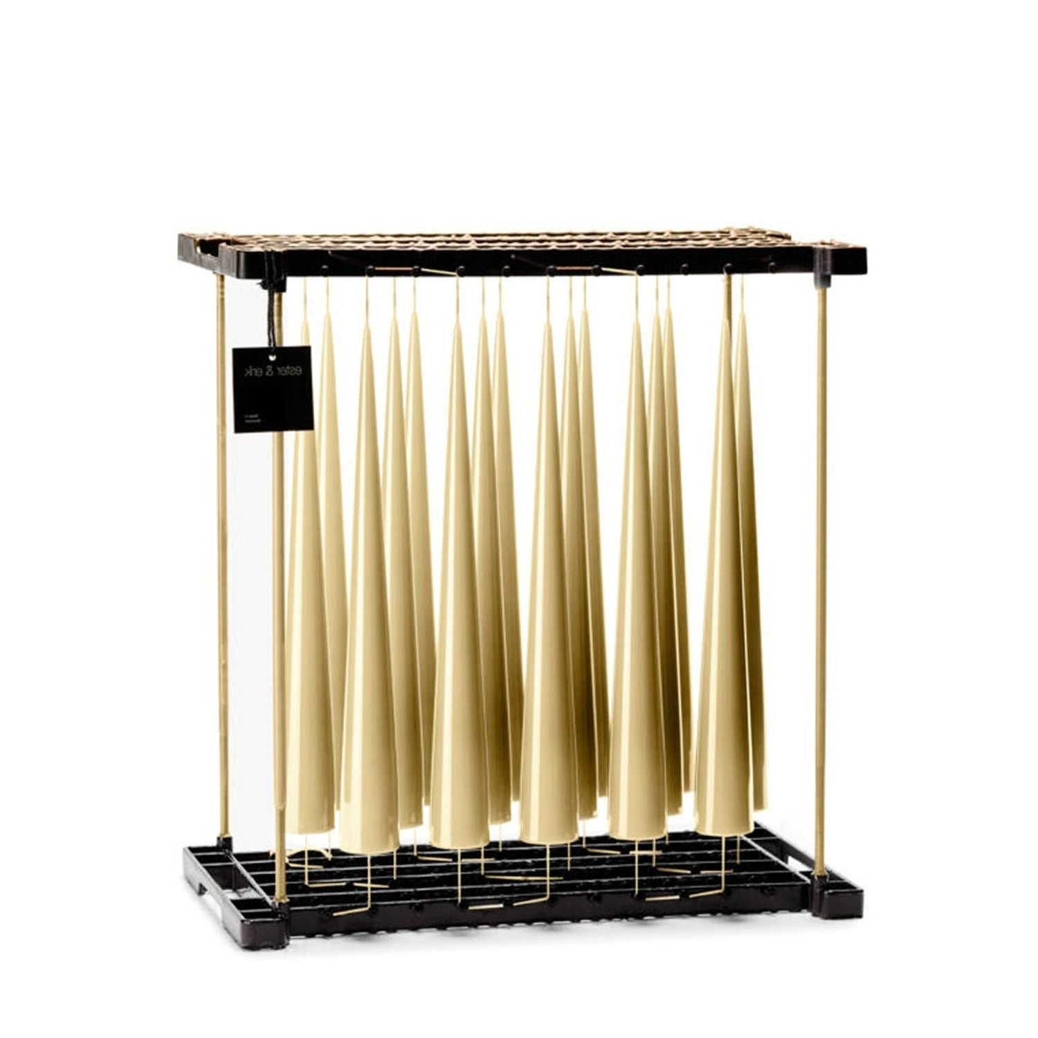 Pale Ginger Cone Candle - 37cm