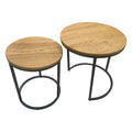 Elsworthy Oak Nest Of Tables - Round