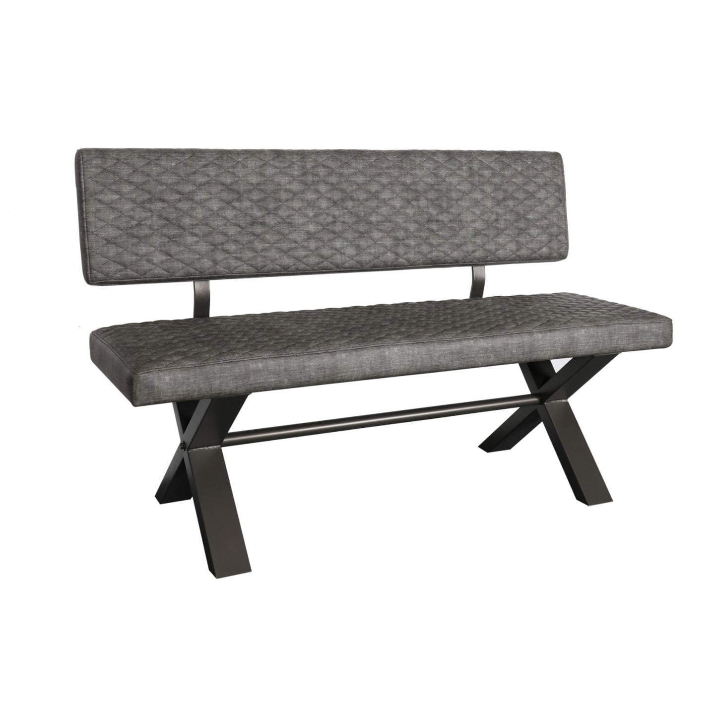 Elsworthy Bench - Small Upholstered With Back