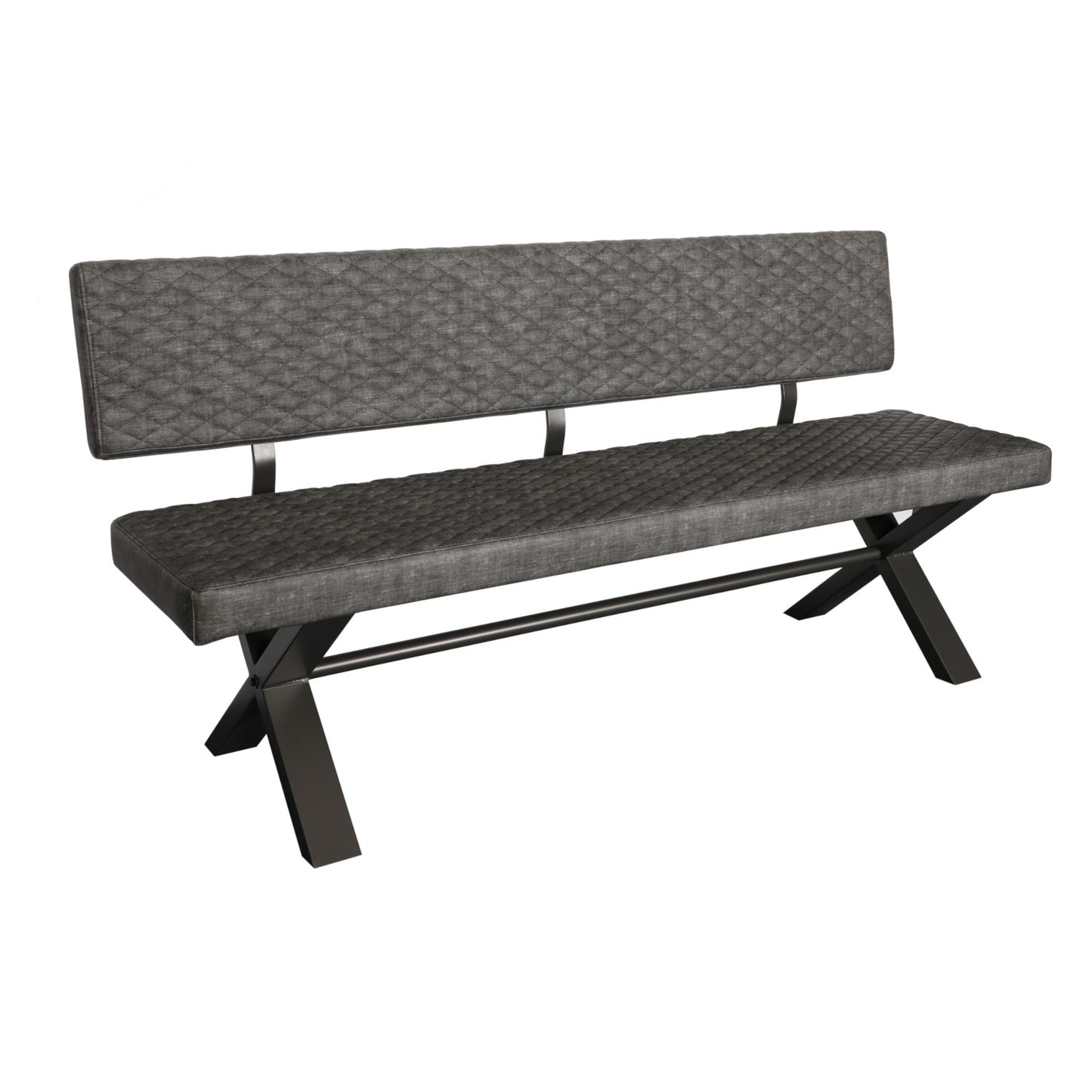 Elsworthy Bench - Large Upholstered With Back