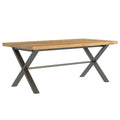 Elsworthy Oak - Large Dining Table - 190cm wide the fusion FSDT190 looks great in any modern dining room or kitchen.