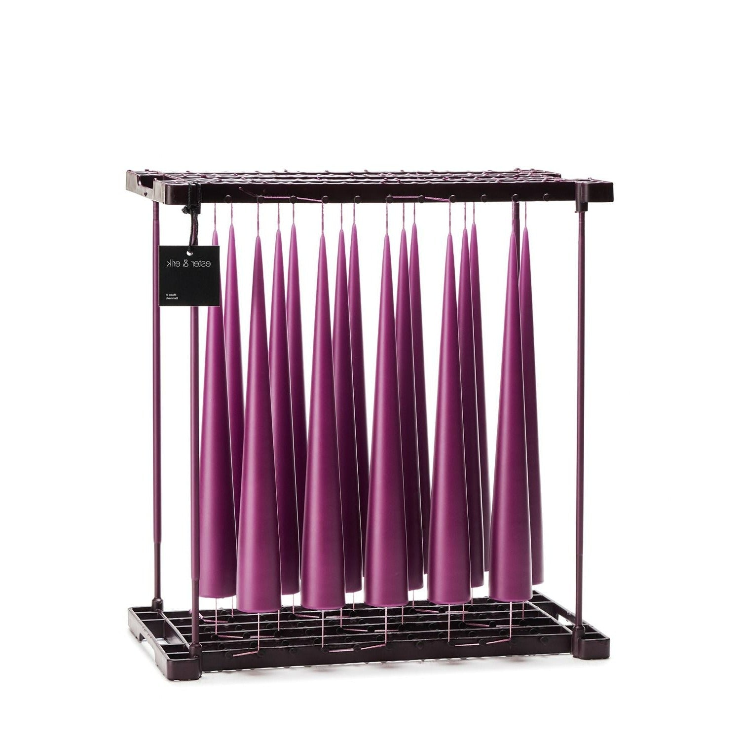 Dark Plum Cone Candle - 37cm