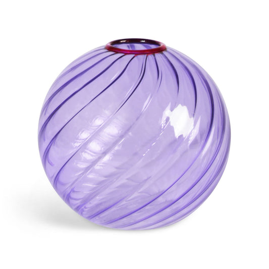 Spiral Vase - Purple