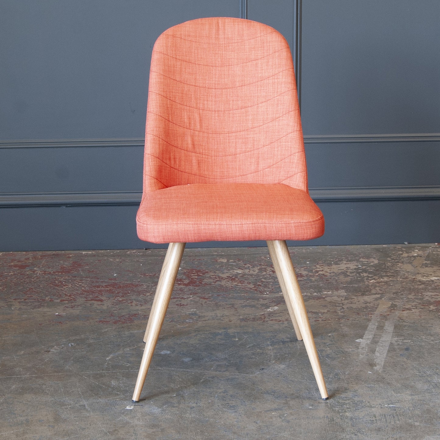 Herne Hill Scoop Dining Chair, Set Of 2  - Orange
