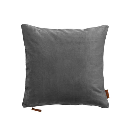 Velvet Soft Cushion - Cool Grey